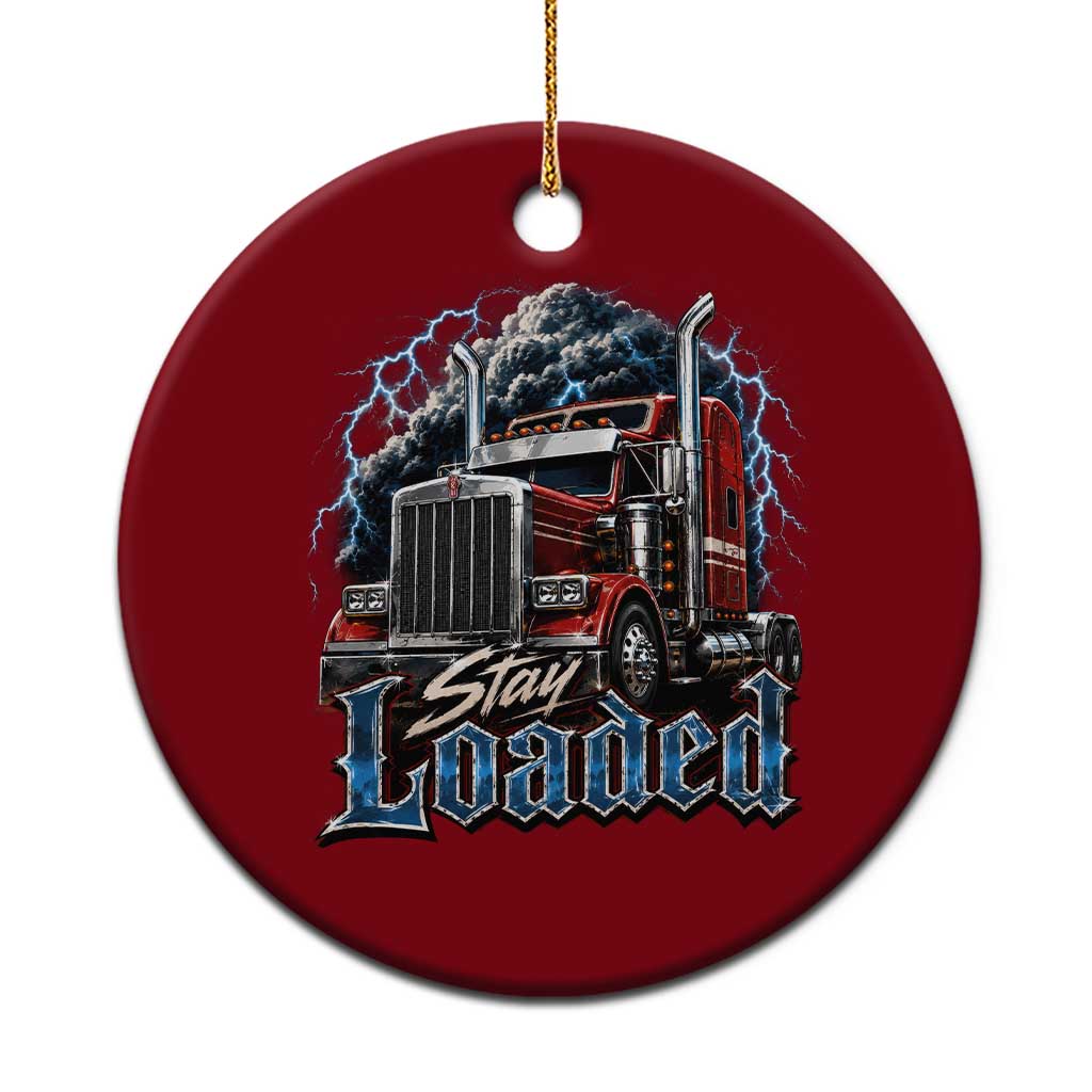 Truck Driver Ceramic Ornament Funny Trucker Husband Big Rig Semi Trailer Truckin