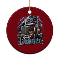 Truck Driver Ceramic Ornament Funny Trucker Husband Big Rig Semi Trailer Truckin