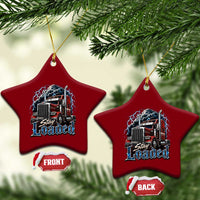 Truck Driver Ceramic Ornament Funny Trucker Husband Big Rig Semi Trailer Truckin