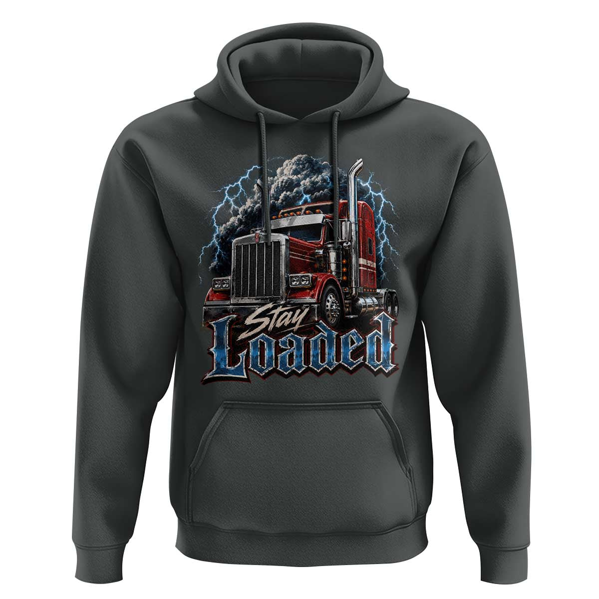 Truck Driver Hoodie Funny Trucker Husband Big Rig Semi Trailer Truckin