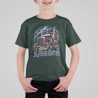 Truck Driver T Shirt For Kid Funny Trucker Husband Big Rig Semi Trailer Truckin