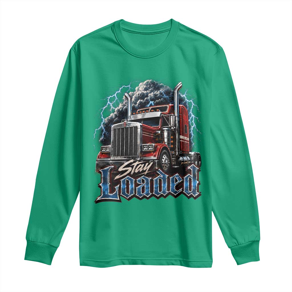 Truck Driver Long Sleeve Shirt Funny Trucker Husband Big Rig Semi Trailer Truckin