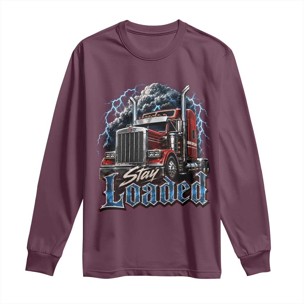 Truck Driver Long Sleeve Shirt Funny Trucker Husband Big Rig Semi Trailer Truckin