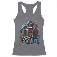 Truck Driver Racerback Tank Top Funny Trucker Husband Big Rig Semi Trailer Truckin