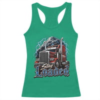 Truck Driver Racerback Tank Top Funny Trucker Husband Big Rig Semi Trailer Truckin