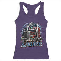 Truck Driver Racerback Tank Top Funny Trucker Husband Big Rig Semi Trailer Truckin
