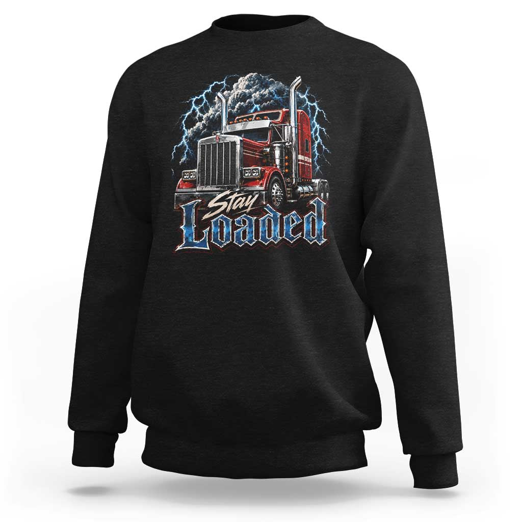 Truck Driver Sweatshirt Funny Trucker Husband Big Rig Semi Trailer Truckin