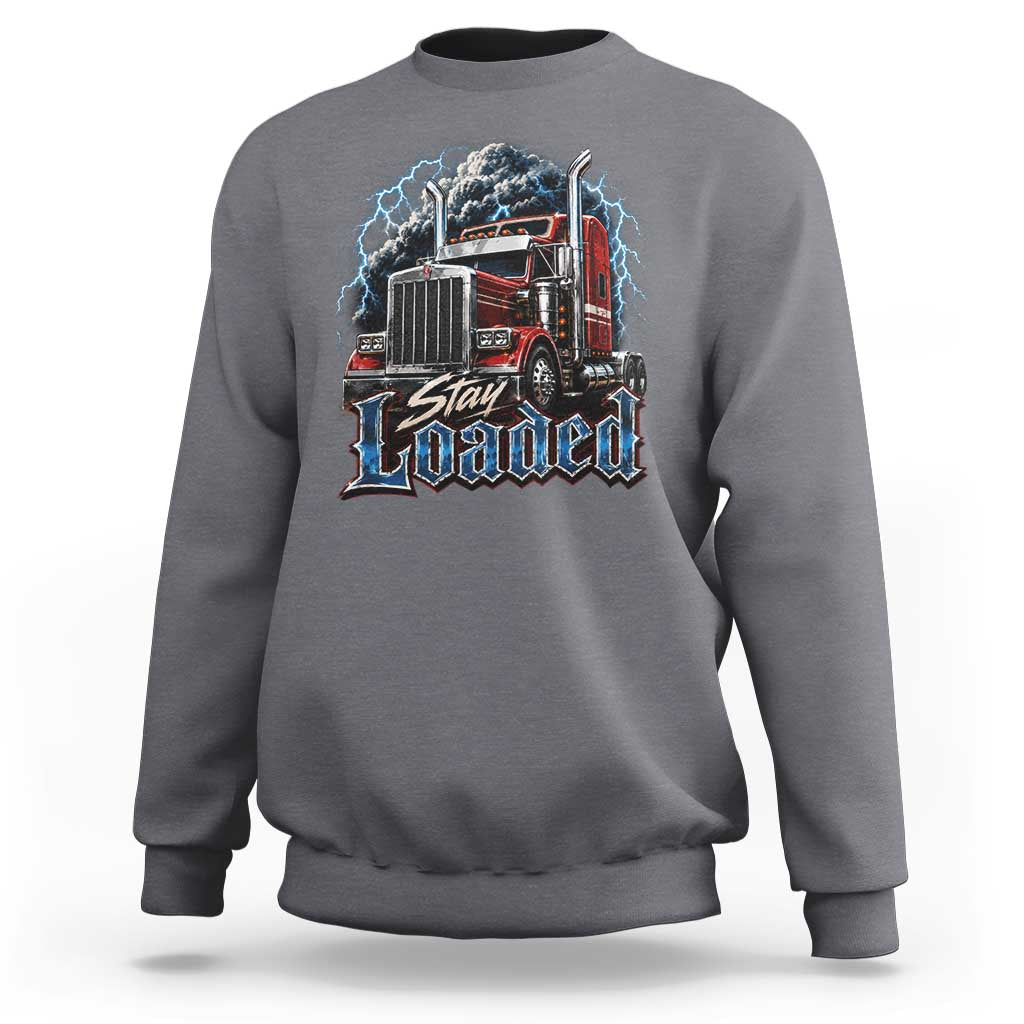 Truck Driver Sweatshirt Funny Trucker Husband Big Rig Semi Trailer Truckin