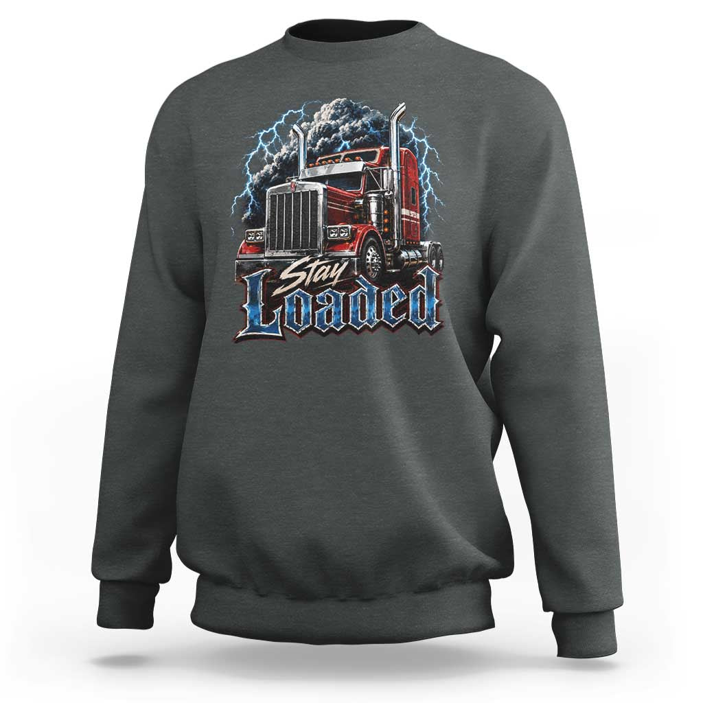 Truck Driver Sweatshirt Funny Trucker Husband Big Rig Semi Trailer Truckin