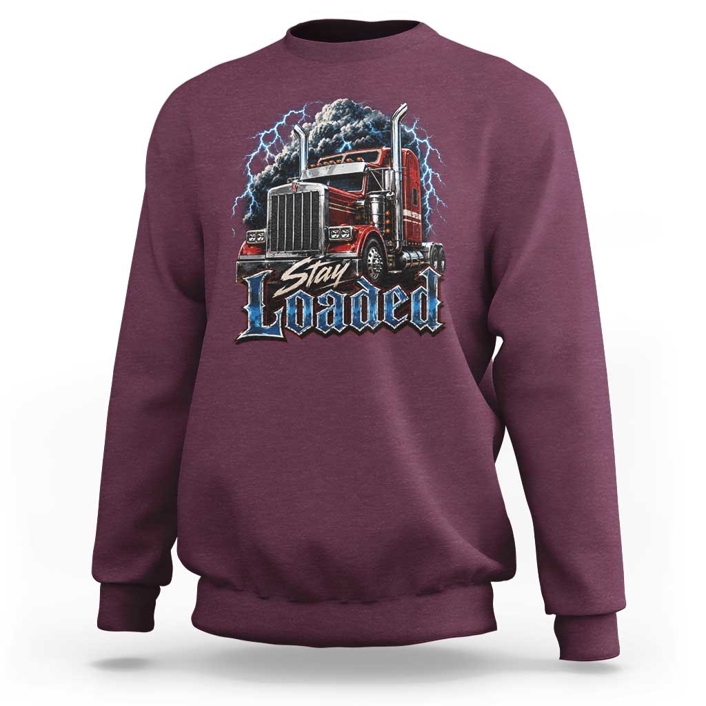 Truck Driver Sweatshirt Funny Trucker Husband Big Rig Semi Trailer Truckin
