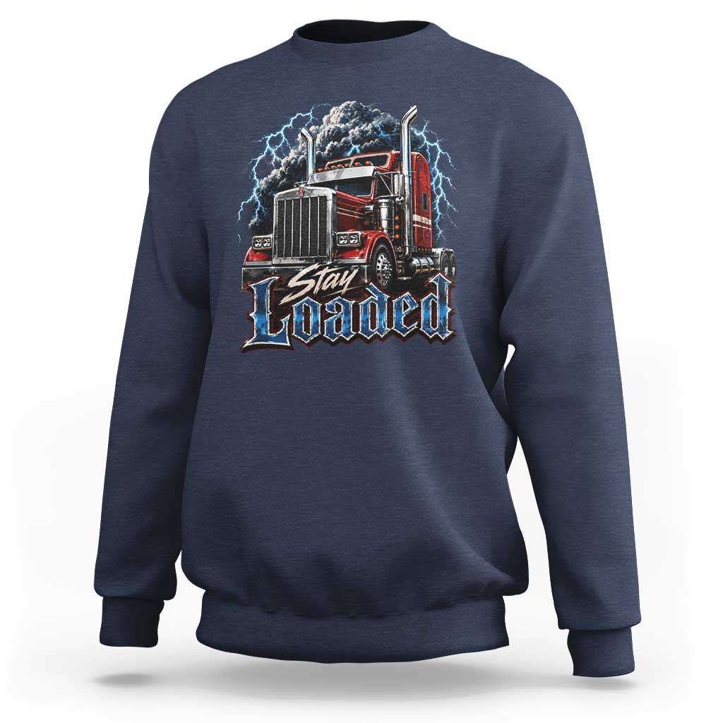 Truck Driver Sweatshirt Funny Trucker Husband Big Rig Semi Trailer Truckin