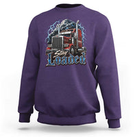 Truck Driver Sweatshirt Funny Trucker Husband Big Rig Semi Trailer Truckin