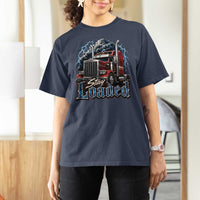 Truck Driver T Shirt For Women Funny Trucker Husband Big Rig Semi Trailer Truckin