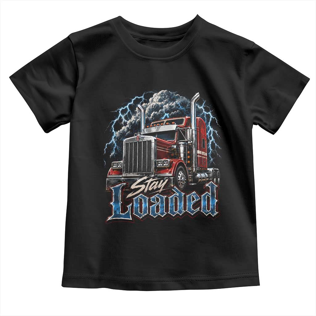Truck Driver Toddler T Shirt Funny Trucker Husband Big Rig Semi Trailer Truckin