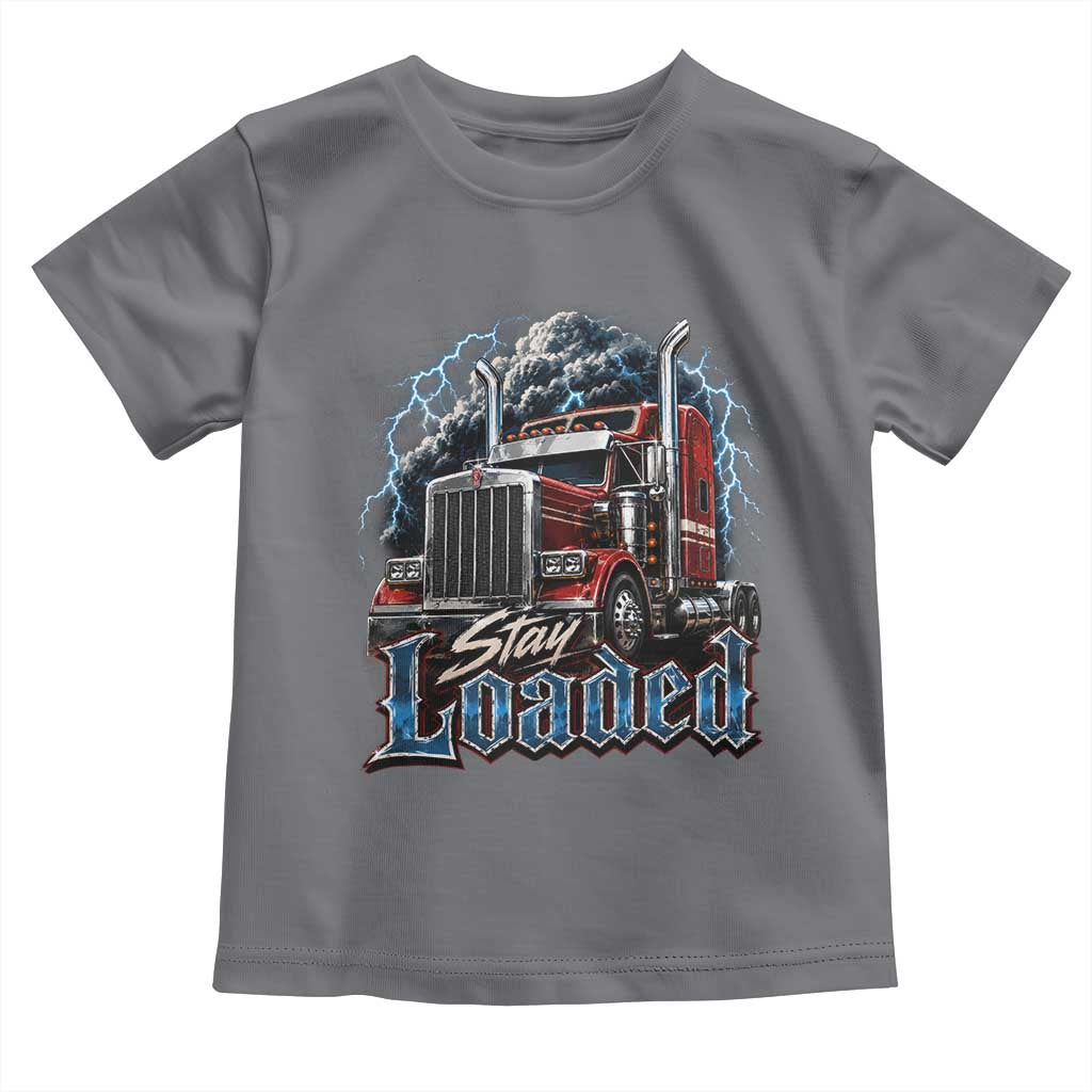 Truck Driver Toddler T Shirt Funny Trucker Husband Big Rig Semi Trailer Truckin