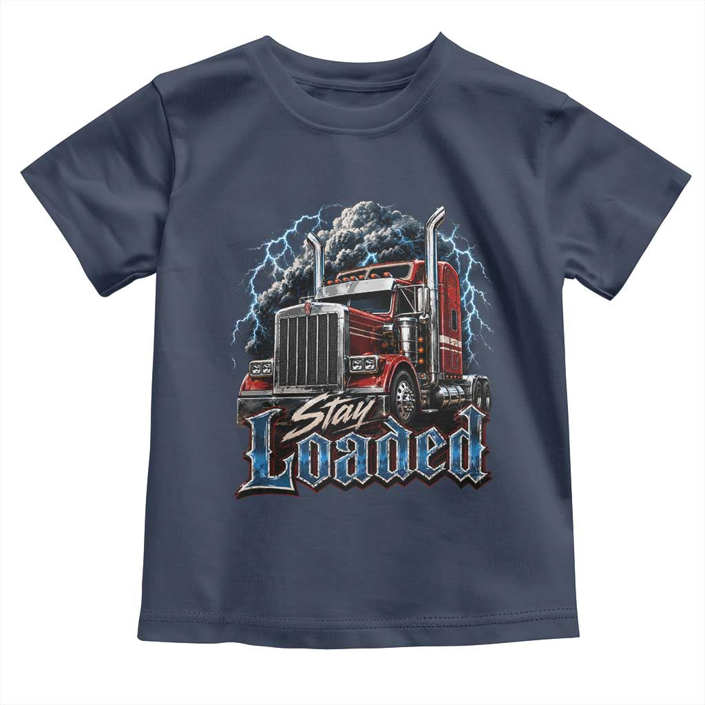 Truck Driver Toddler T Shirt Funny Trucker Husband Big Rig Semi Trailer Truckin