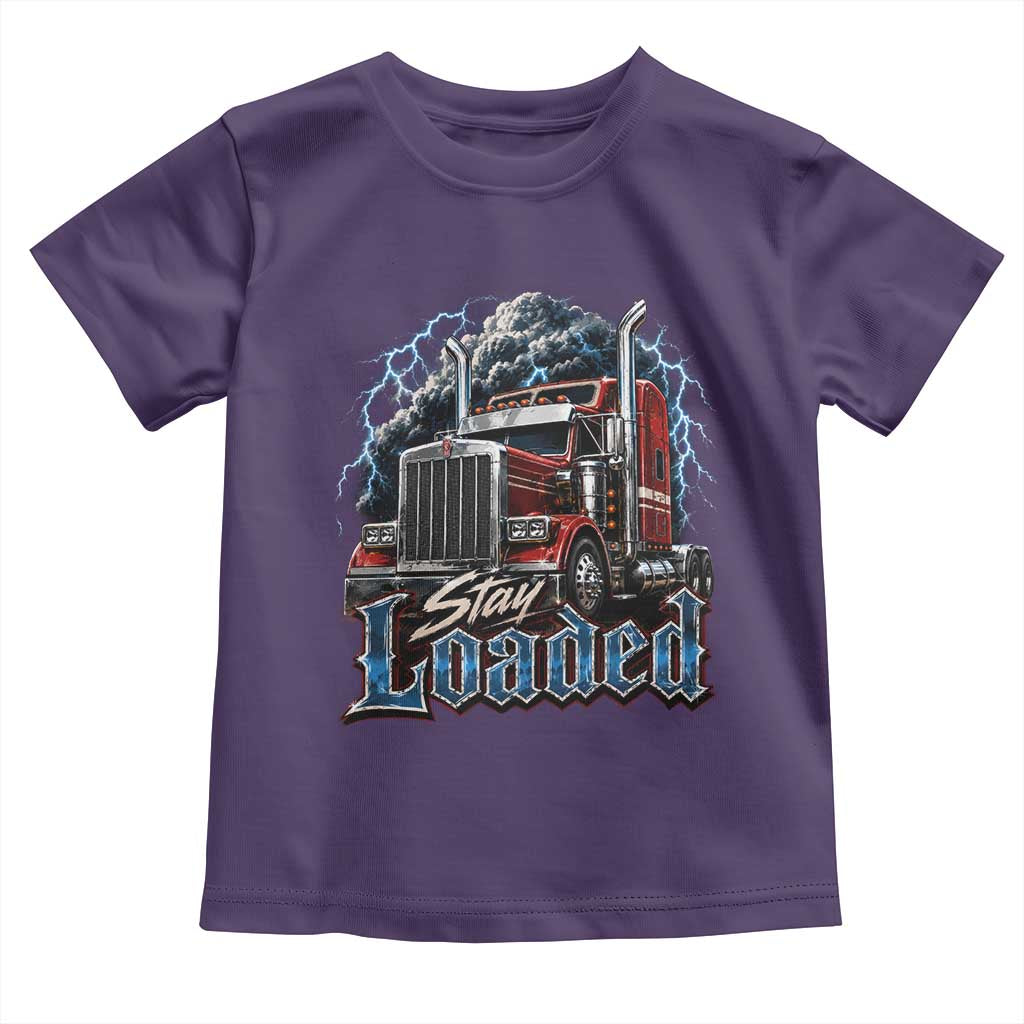 Truck Driver Toddler T Shirt Funny Trucker Husband Big Rig Semi Trailer Truckin