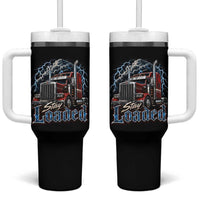 Truck Driver Tumbler With Handle Funny Trucker Husband Big Rig Semi Trailer Truckin
