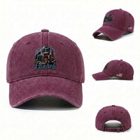 Truck Driver Washed Cotton Baseball Cap Funny Trucker Husband Big Rig Semi Trailer Truckin