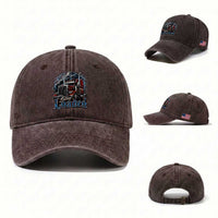 Truck Driver Washed Cotton Baseball Cap Funny Trucker Husband Big Rig Semi Trailer Truckin