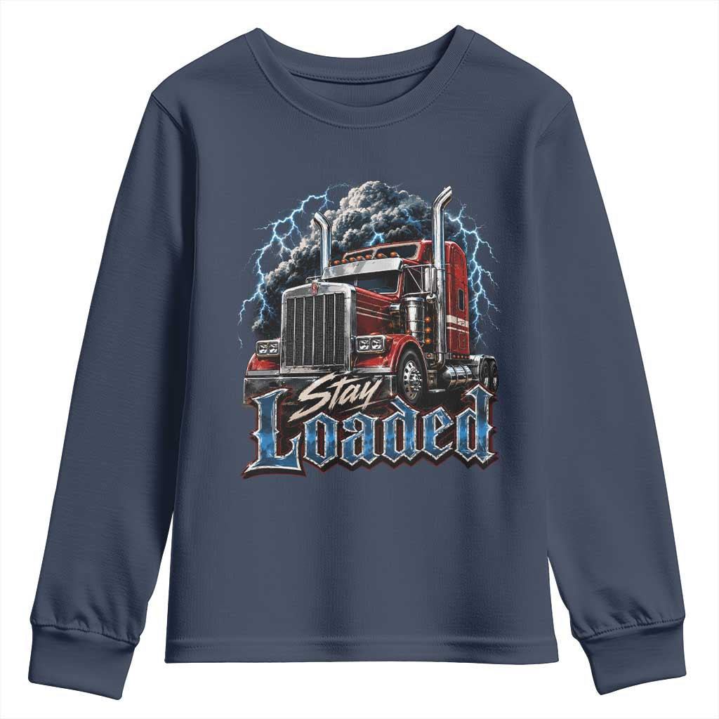 Truck Driver Youth Sweatshirt Funny Trucker Husband Big Rig Semi Trailer Truckin