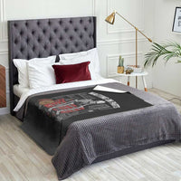Electrician Skeleton Throw Blanket Waiting On Parts Funny Graphic