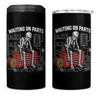Electrician Skeleton 4 in 1 Can Cooler Tumbler Waiting On Parts Funny Graphic