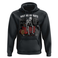 Electrician Skeleton Hoodie Waiting On Parts Funny Graphic