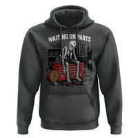 Electrician Skeleton Hoodie Waiting On Parts Funny Graphic