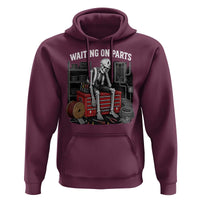 Electrician Skeleton Hoodie Waiting On Parts Funny Graphic