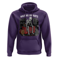 Electrician Skeleton Hoodie Waiting On Parts Funny Graphic