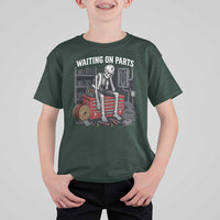 Electrician Skeleton T Shirt For Kid Waiting On Parts Funny Graphic