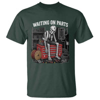 Electrician Skeleton T Shirt Waiting On Parts Funny Graphic