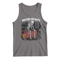 Electrician Skeleton Tank Top Waiting On Parts Funny Graphic