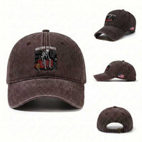 Electrician Skeleton Washed Cotton Baseball Cap Waiting On Parts Funny Graphic