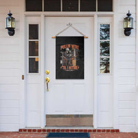 Electrician Lineman Skeleton Graphic Garden Flag Pullin Wire Til I Retire