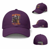 Electrician Lineman Skeleton Graphic Baseball Cap Pullin Wire Til I Retire