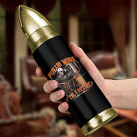 Electrician Lineman Skeleton Graphic Bullet Tumbler Pullin Wire Til I Retire