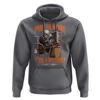 Electrician Lineman Skeleton Graphic Hoodie Pullin Wire Til I Retire
