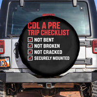CDL A Pre Trip Checklist Trucker Spare Tire Cover Driver Safety Inspection Graphic