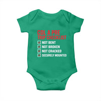 CDL A Pre Trip Checklist Trucker Baby Onesie Driver Safety Inspection Graphic