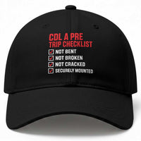 CDL A Pre Trip Checklist Trucker Baseball Cap Driver Safety Inspection Graphic
