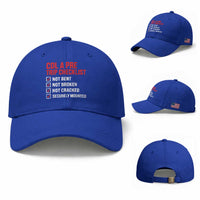 CDL A Pre Trip Checklist Trucker Baseball Cap Driver Safety Inspection Graphic