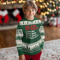 CDL A Pre Trip Checklist Trucker Ugly Christmas Sweater Driver Safety Inspection Graphic