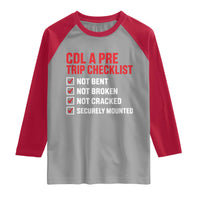 CDL A Pre Trip Checklist Trucker Raglan Shirt Driver Safety Inspection Graphic