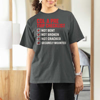 CDL A Pre Trip Checklist Trucker T Shirt For Women Driver Safety Inspection Graphic