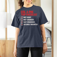 CDL A Pre Trip Checklist Trucker T Shirt For Women Driver Safety Inspection Graphic