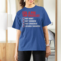 CDL A Pre Trip Checklist Trucker T Shirt For Women Driver Safety Inspection Graphic