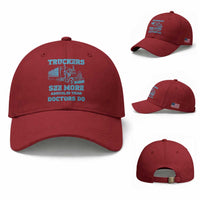 Funny Truck Driver Baseball Cap Truckers See More Assholes Than Doctors Do