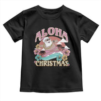 Hawaii Christmas Toddler T Shirt Surfing Santa With Tattoos Aloha Christmas